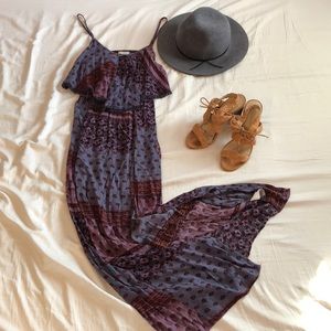 Bohemian patterned maxi dress